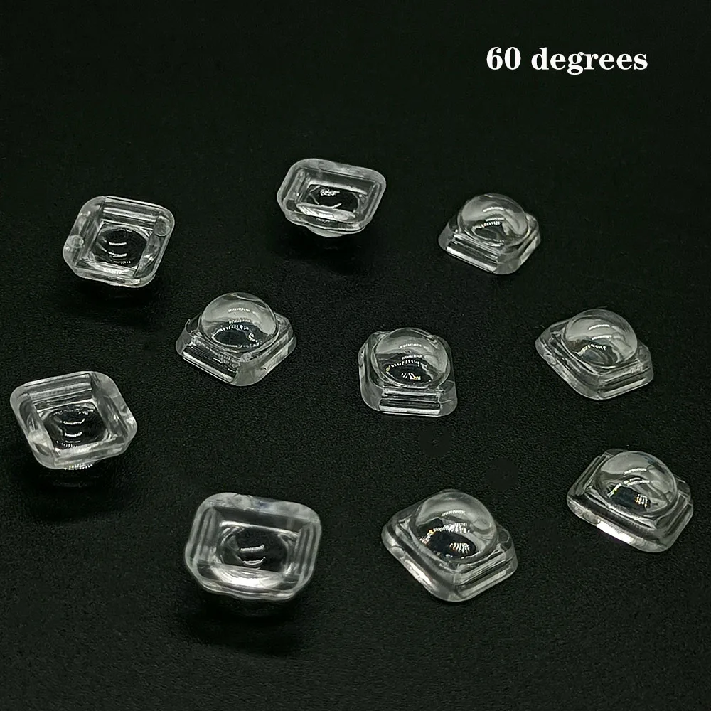 100PCS 5050 LED Lens 30 60 90 120 140 180 Degree Convex Optical Lens For 5050 SMD WS2812 WS2811 SK6812 RGB LED stirp light