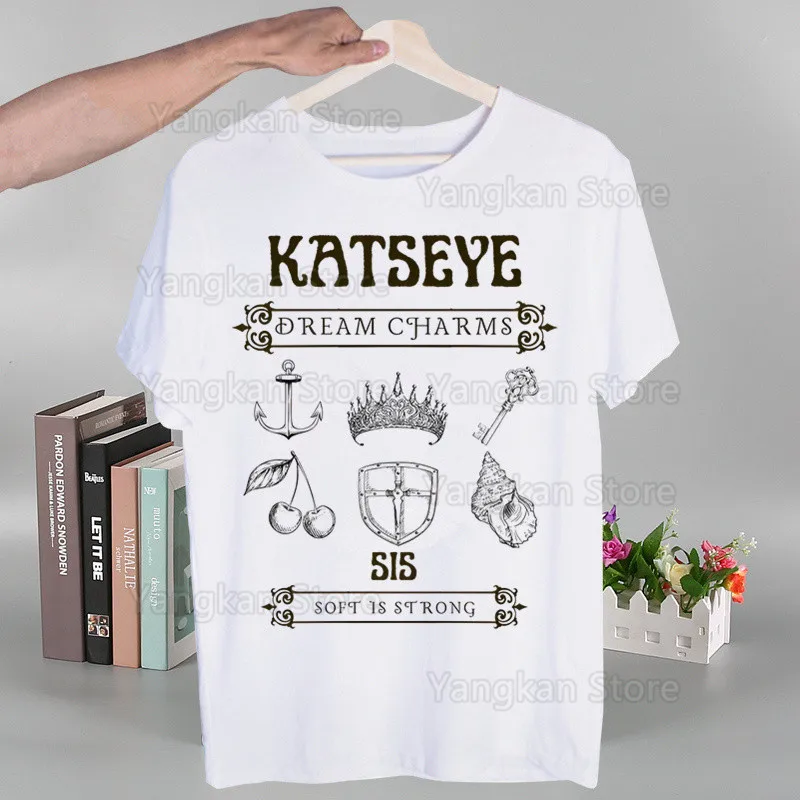 

KATSEYE Korean T Shirts For Guys O-Neck Short Sleeve Regular Mens height Quality Men Hip-Hop Tee Shirt