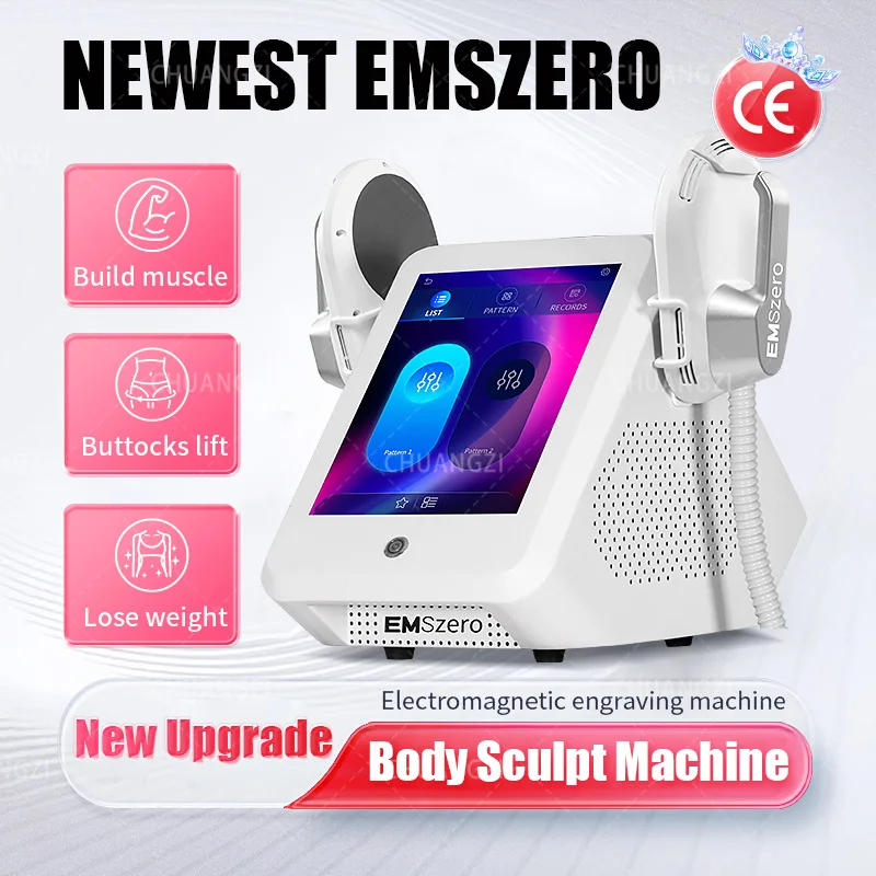 2025 Emszero Adelgazante Nova PRO Ultra Dispositivo Hi-emt Máquina Profesional Portátil Esculpir el Cuerpo Tesla RF Blanco