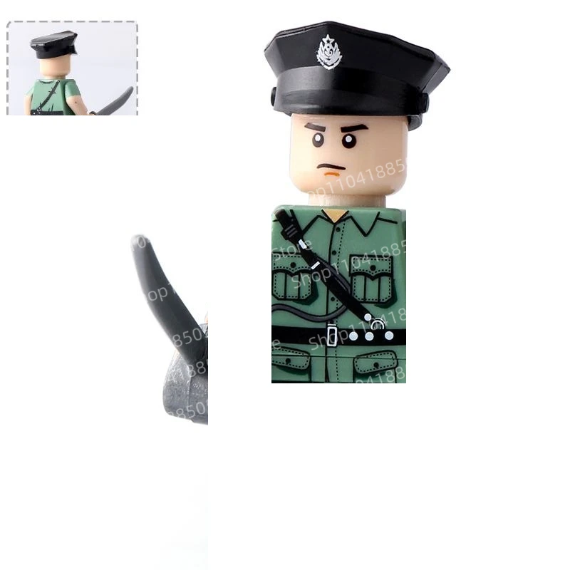 MOC 군사 새로운 빌딩 블록 홍콩 경찰 비행 호랑이 마카오 감독 조립 인형 장난감 휴일 선물 장식품