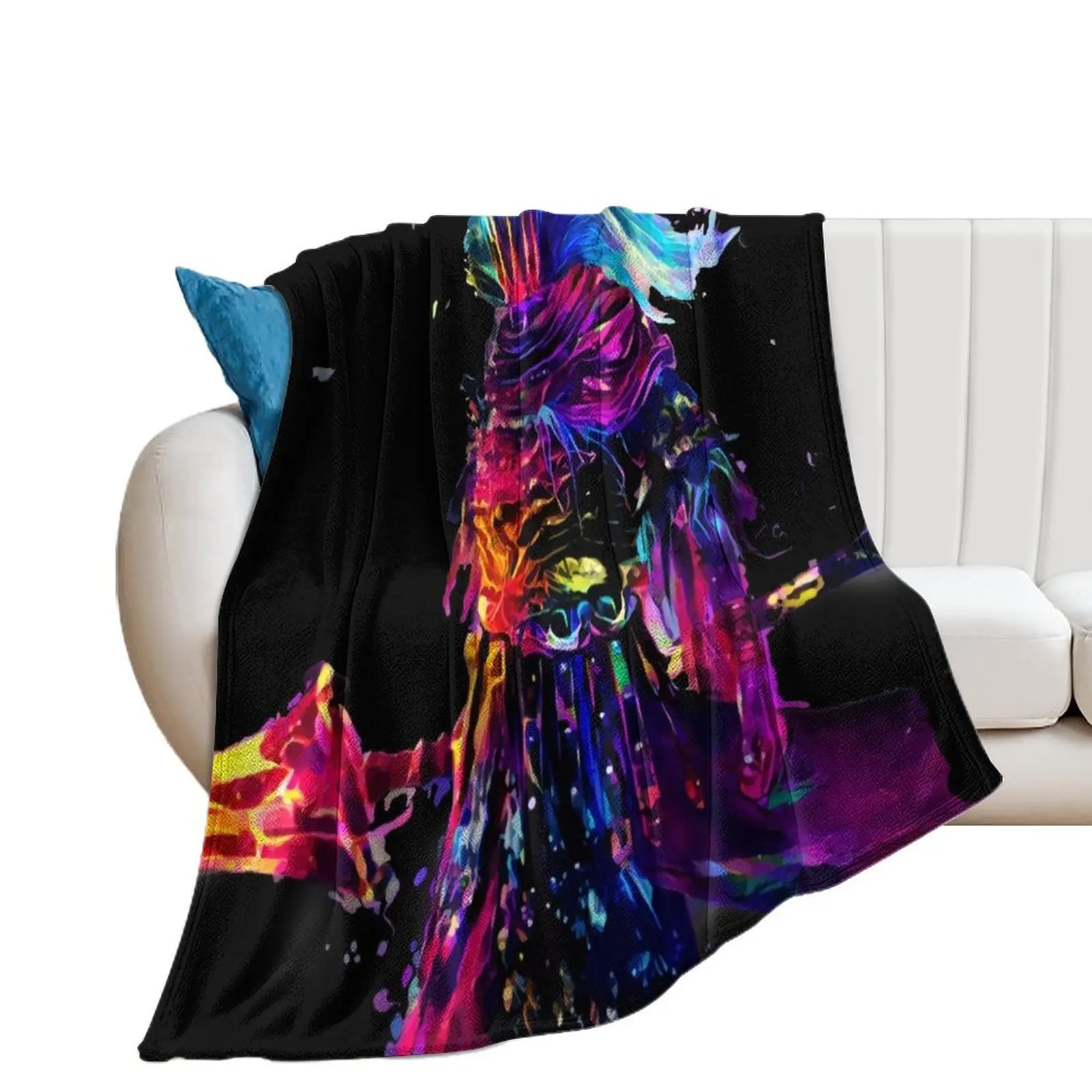 Nameless Synthwave King Throw Blanket For Sofa Thin Giant Sofa Blankets