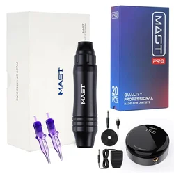 Mastro p10 ultra tatuagem rca máquina caneta maquiagem kit permanente nova tela oled fonte de alimentação cartucho agulhas conjunto kits tatuagem