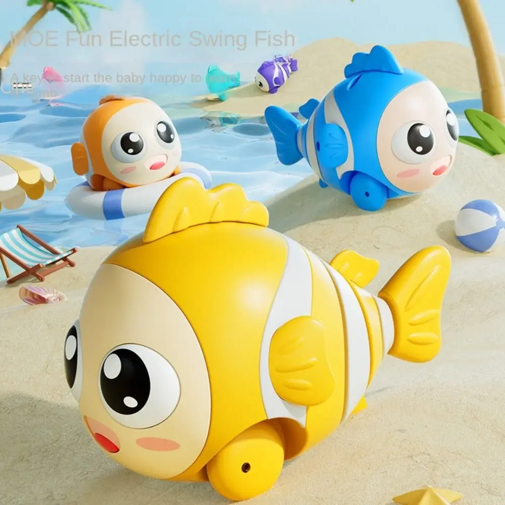 Electric Baby Crawling Guide Toys Fish Shaped Early Education Sounding Walking Baby Toy Puzzle Toys Music