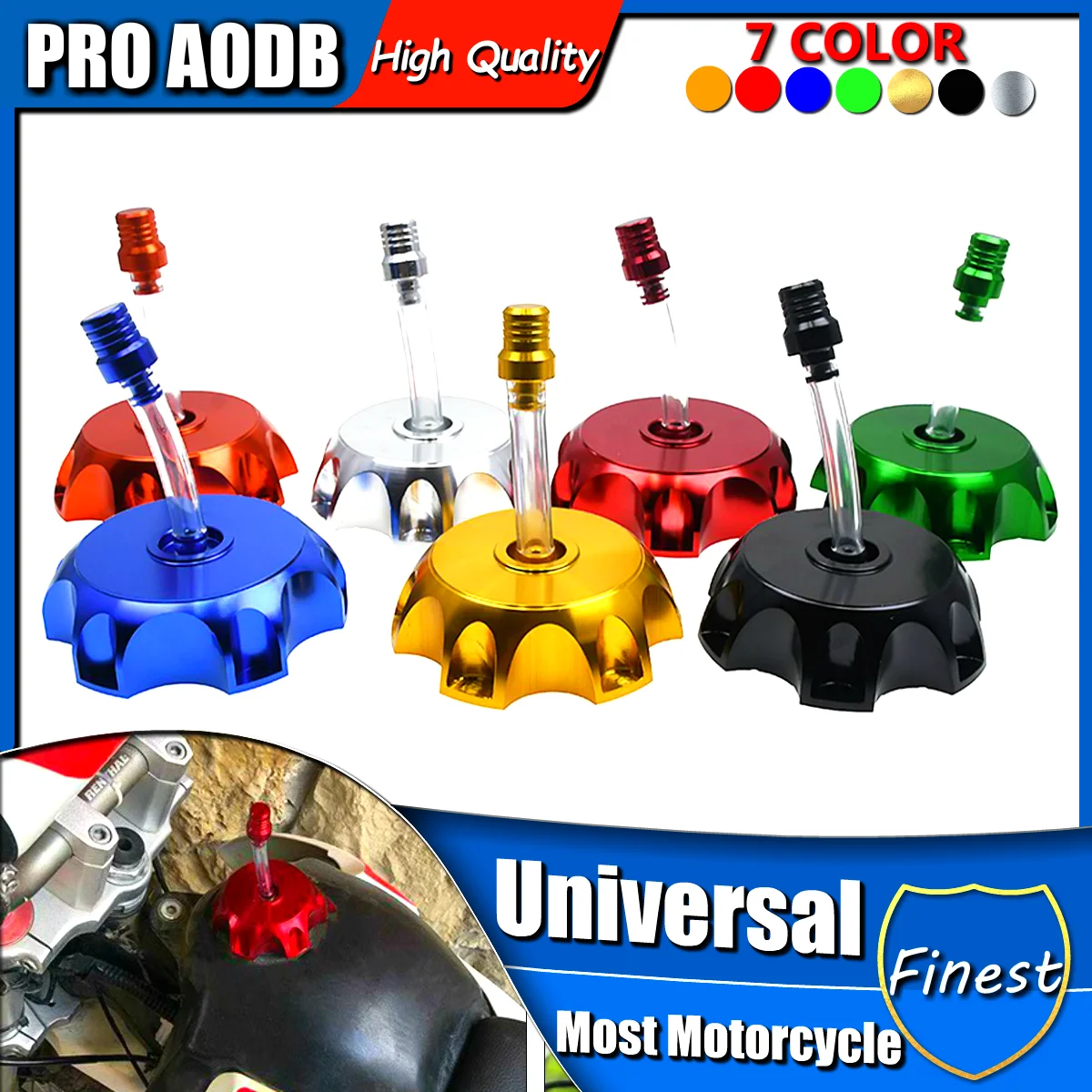

Motorcycle high quality CNC Aluminum Racing Gas Fuel Tank Cap With Vent Cap For Yamaha Kawasaki Honda KTM Suzuki ATV Dirt bike