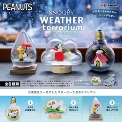 Snoopy Weather Bottle Series Kawaii Collection Surprise Eggs Glass Bottle Doll Toy Anime Action & Toy Figures Model Toys for Kid