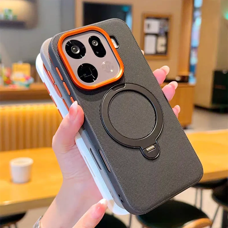Metalowy, obrotowy o 360 stopni uchwyt z pierścieniem magnetycznym do OPPO Find X9 Pro X9Pro X8 Ultra, hybrydowe etui z TPU i PC, odporne na wstrząsy, pancerne. — zdjęcie produktu 5