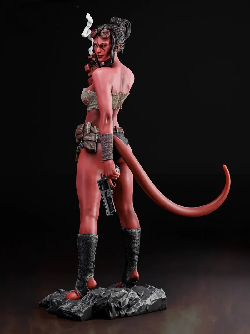 1/24 Scale Resin Figure Model Kit Hell Female Devil Fantasy Miniature Collection Toys Unassembled and Unpainted Free Shipping