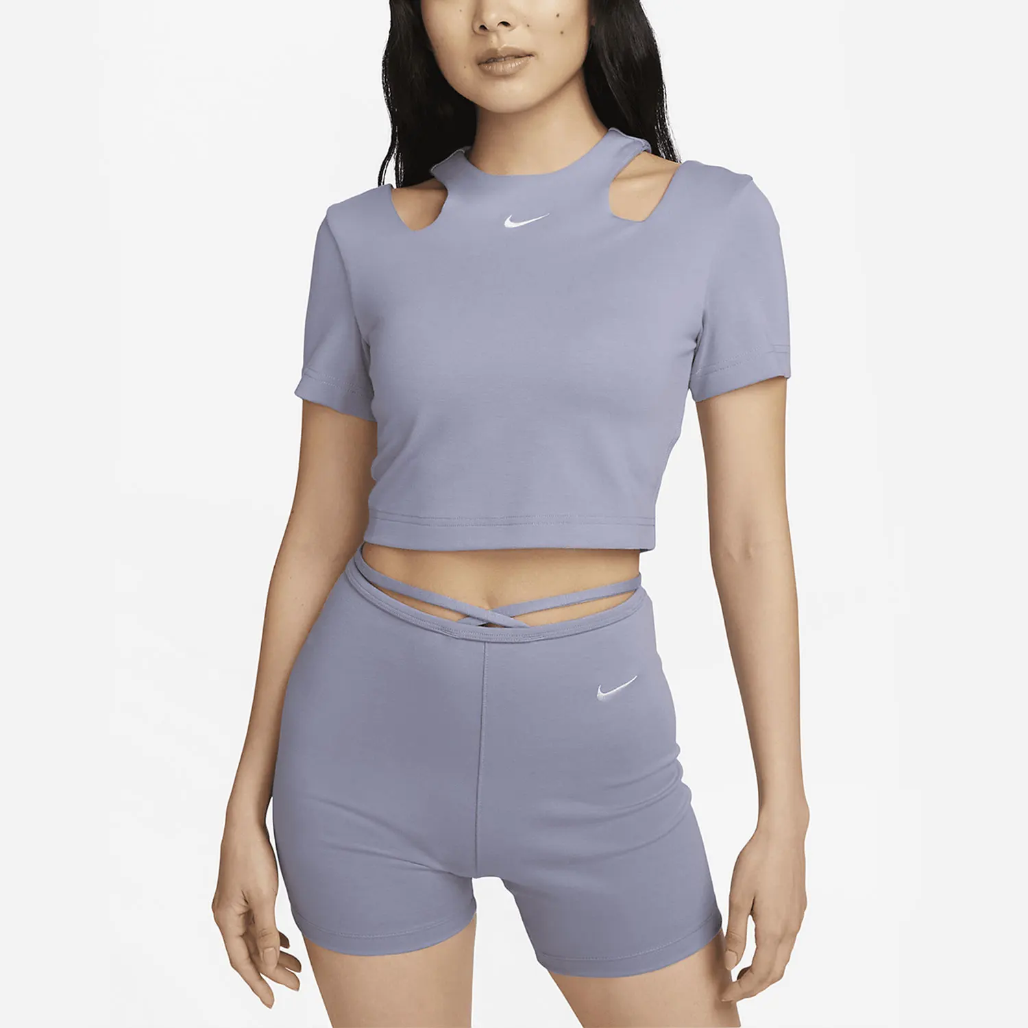 

Оригинальная летняя новая женская дышащая спортивная футболка Nike с короткими рукавами для тренировок DV7963-519