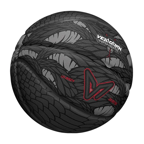 Imagen 2 del producto Baloncesto negro tamaño 7 Dendroaspis Polylepis baloncesto oficial con bomba aguja red 3 capas pelota de adiestramiento al aire libre