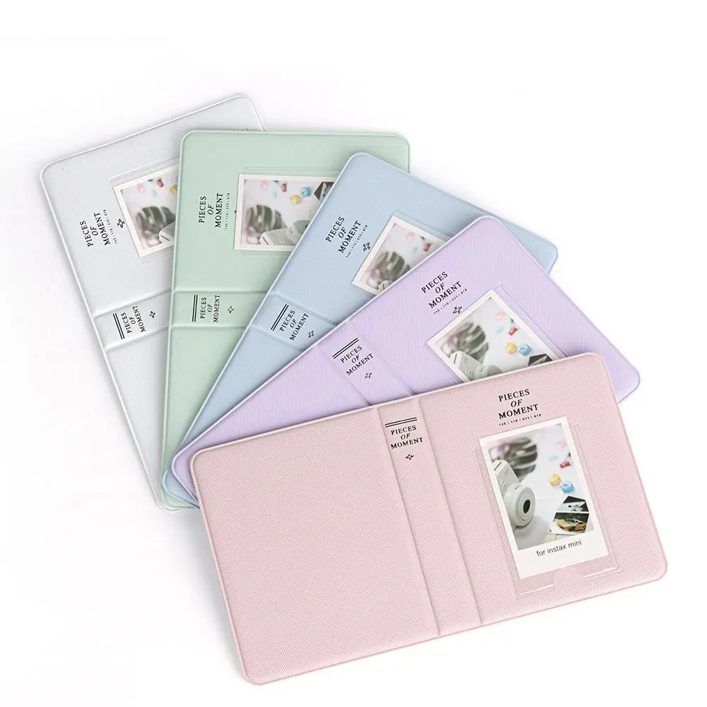 64Pockets Photo Album Instant Camera 3inch Pictures Storage Case Stamps Tickets Cards Organizer for Fujifilm Instax Mini 12/11/9