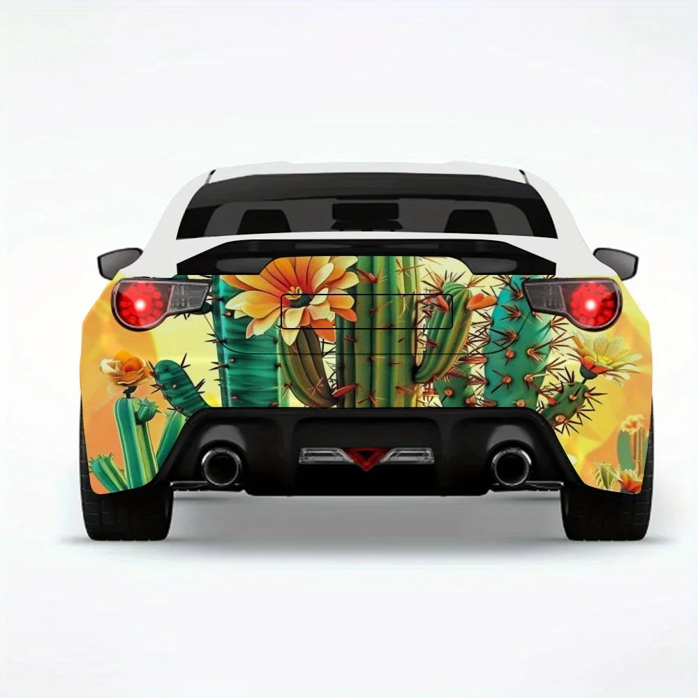 

Автомобильная наклейка «Кактус» — виниловая наклейка на заднюю часть автомобиля, водонепроницаемые самоклеящиеся виниловые наклейки для хвоста и бампера автомобиля, украшение Prote