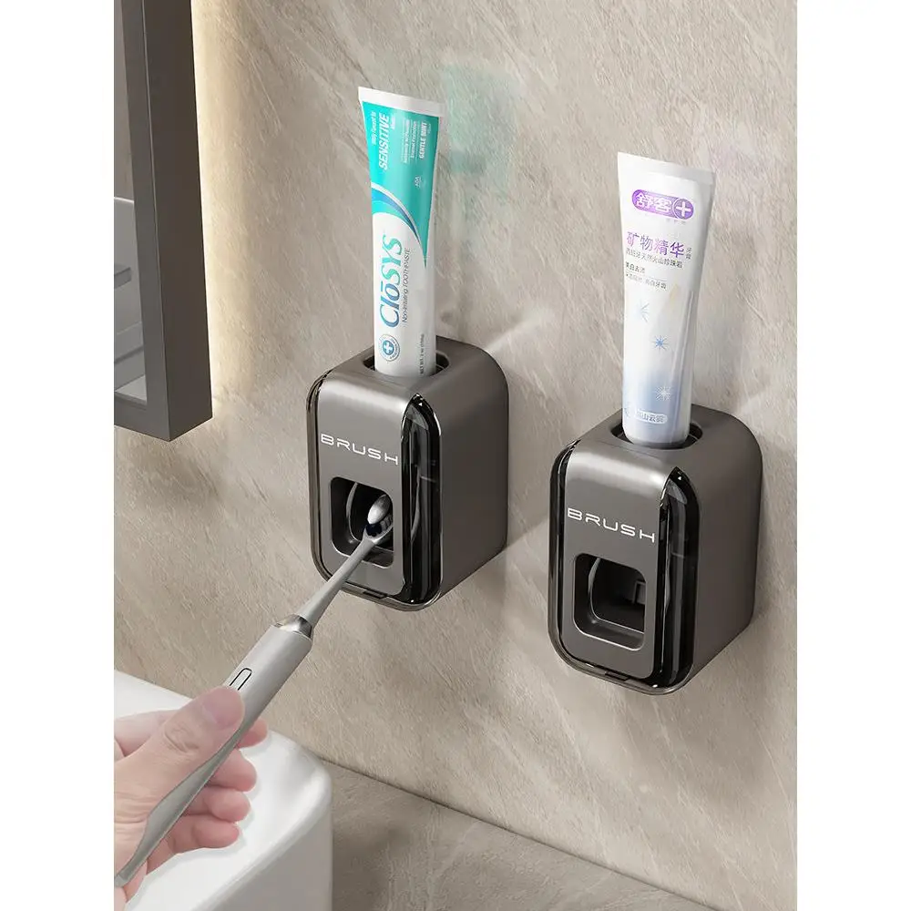 

Автоматический дозатор зубной пасты с держателем, настенный органайзер для хранения, для всей семьи, новая модель 2024 года, набор дозаторов для зубной пасты