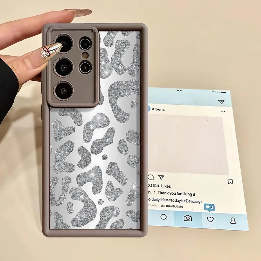 Etui na telefon Samsung Galaxy S23 S25 S22 S23 Plus S24 FE Note 20 Ultra S25 Ultra S24 S20 S21 Miękkie TPU Personalizowane Leopard