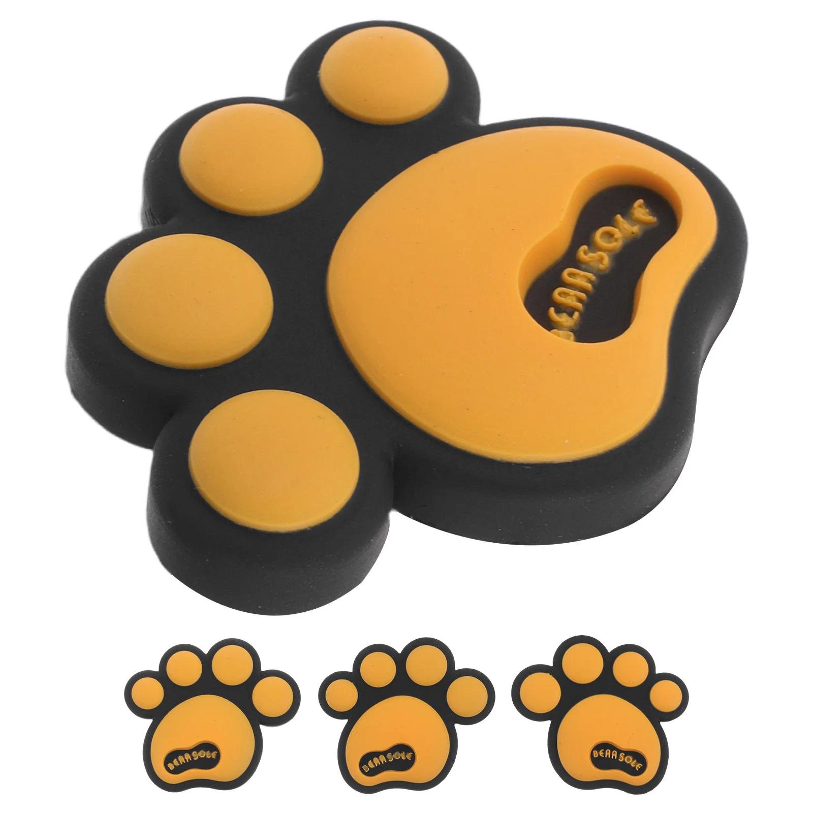 

4Pcs Cute Animal Paws Decals Waterproof Car Body Stickers Cartoon Dog Paw Print Anti-Slip Protection for Vehicle Decoration Auto