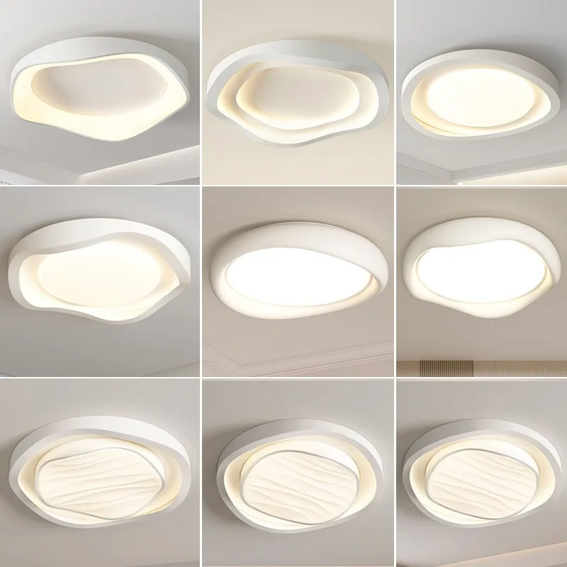 

Modern LED Ceiling Light Circular Indoor Lighting Fixture Iron Art Eye Protection Bedroom Lights Creative Restaurant Chandelier