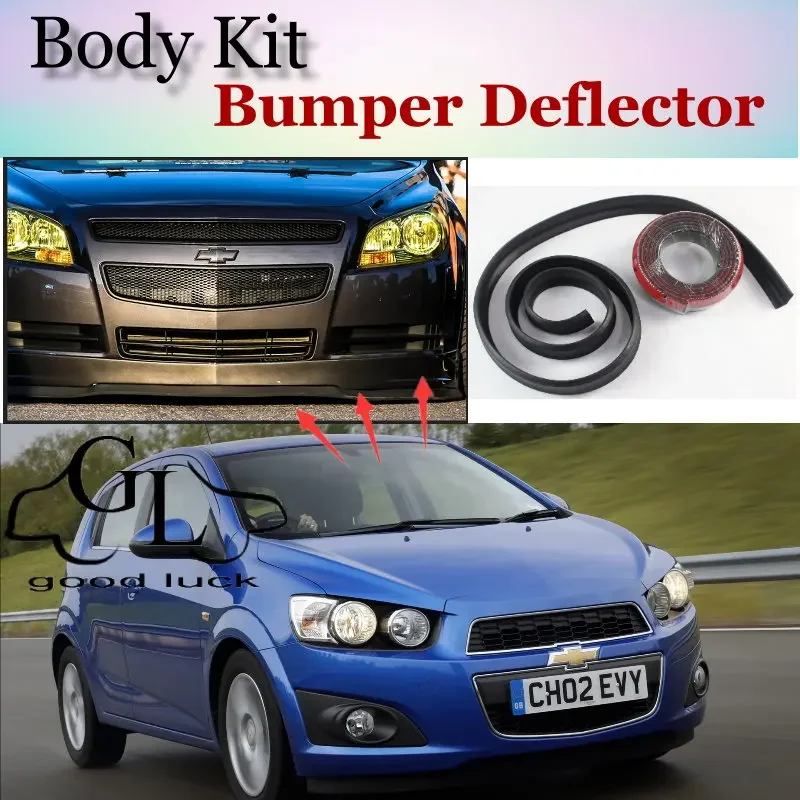 Bumper Lip Lips For Chevrolet Aveo T200 T250 T300 2002~2015 / Car Lip Shop Spoiler / Car Lip Skirt Body Kit + Strip