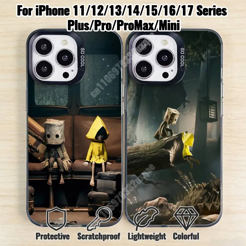 

Game L-Little Nightmare-S Phone Case for iPhone 17 16 15 Pro Plus 14 13 Max Mini 12 11 X XS Air TPU Bumper