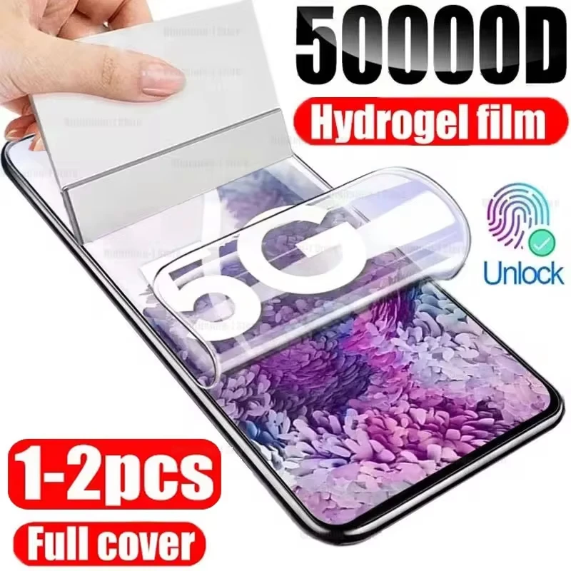 

1-2Pcs Full Cover Hydrogel Film For Google 7A 6A 5A 7Pro 6Pro 7 6 5 Screen Protector For Google 5XL 4XL 3XL 4A 3A 4 3 Soft Film