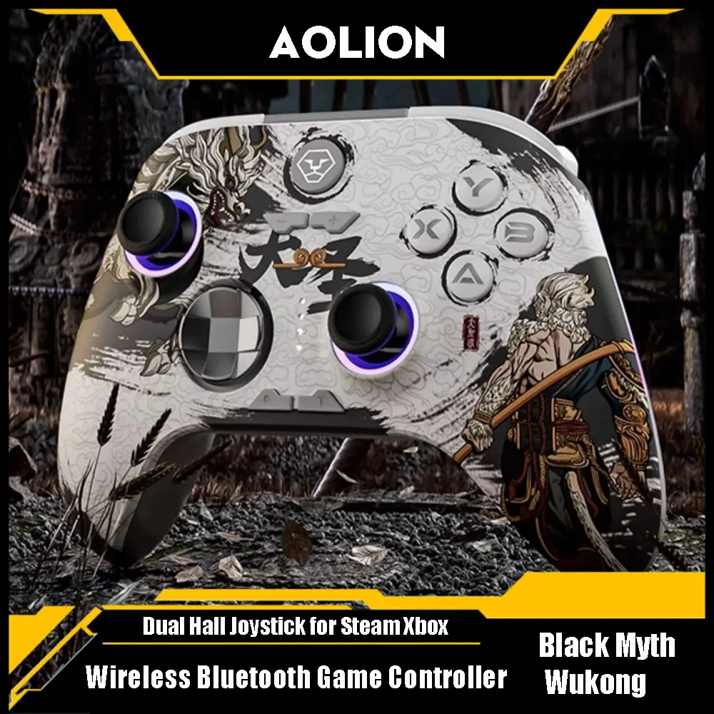 Aolion Black Myth Wukong Game Controller Dual Hall Joystick Dasheng Gamepad Wireless Bluetooth Esport Game Handle for Steam Xbox