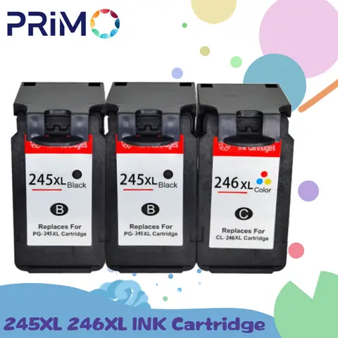 Cartucce d'inchiostro PG 245 246 XL rigenerate per stampante Canon IP2820 MX492 490 MG2420 2520 2920 2924 TS202 302 3120