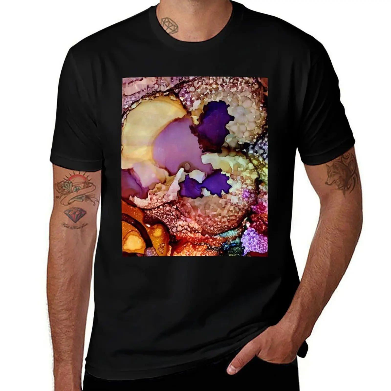 Blooming Orchid Fantasy T-Shirt baggy shirts Aesthetic clothing heavyweights Men's t-shirt