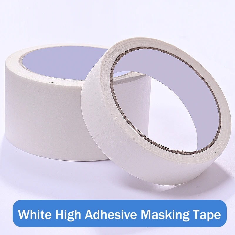 

White High-Viscosity Masking Tape Office Decoration Spray Paint Masking Exterior Wall Beauty Seam Color Separation Paper Glue