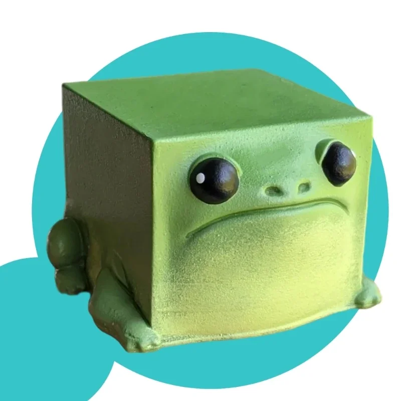 Statuetta a forma blocco animali artigianali in resina con statue divertenti per esposizione scaffale Home per