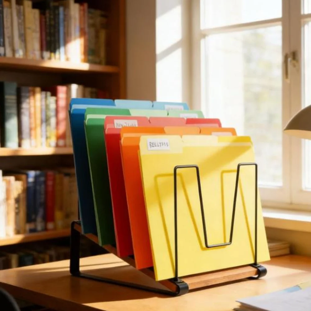 Vertical File Organizer For Desk Office Organizer Office Document Sorter As Shown Desktop File Organizer 5-section