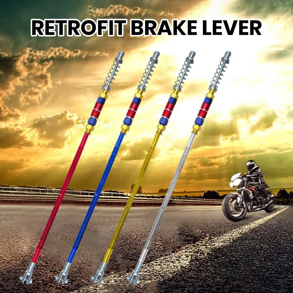 Aluminum Alloy Brake Lever Aluminum Alloy Motorcycle Brake Lever 49.5cm Brake Pull Rod Corrosion for Lc135 for Enhanced