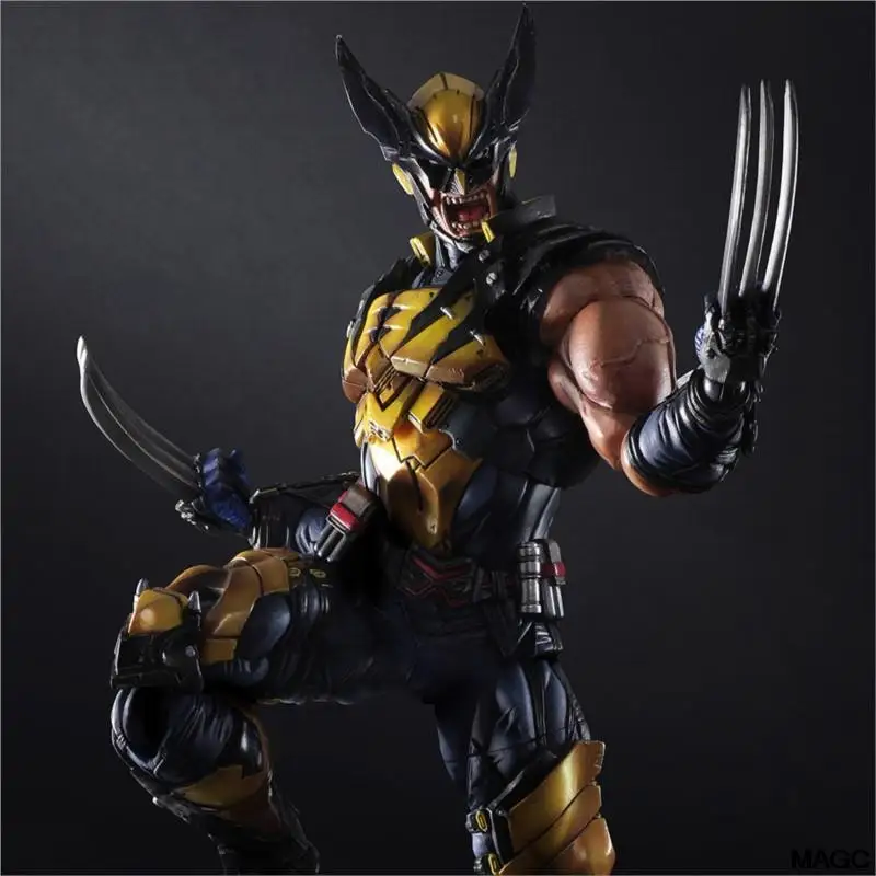 PLAY ARTS 26cm X-MEN Wolverine Action Figure Model Toys Joint Movable Doll Bookshelf Decoration Birthday Present