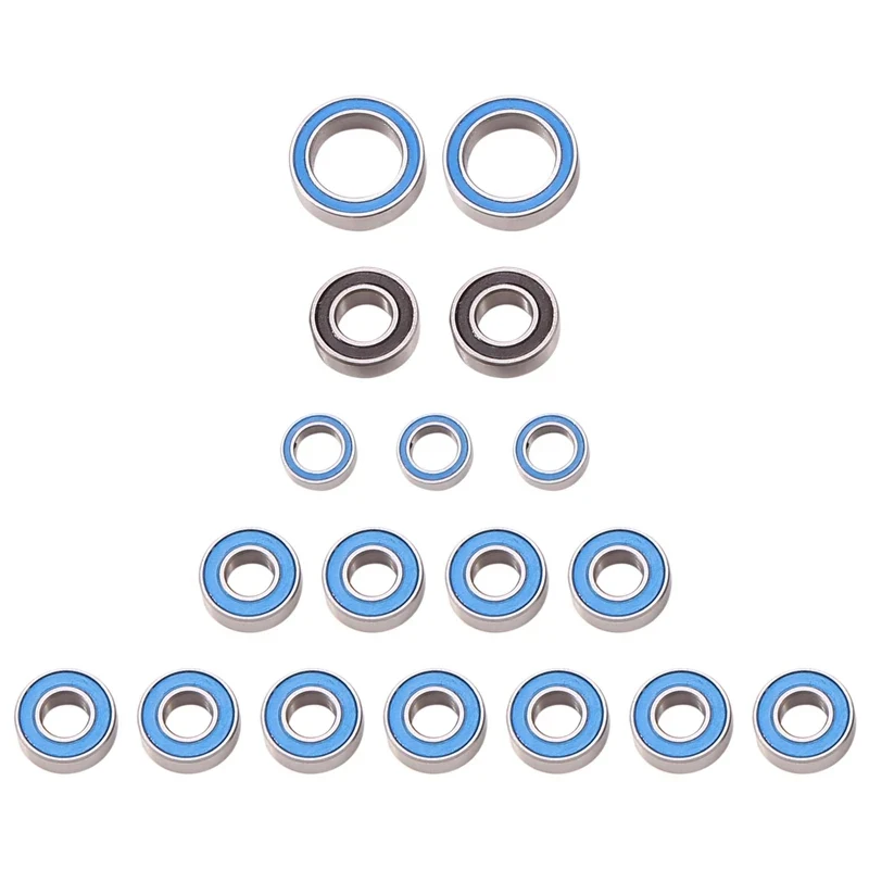 

RC Car 18PCS Rubber Sealed Ball Bearing Kit For Tamiya CC-01 CC01 1/10 RC Car Upgrades Parts Accessories