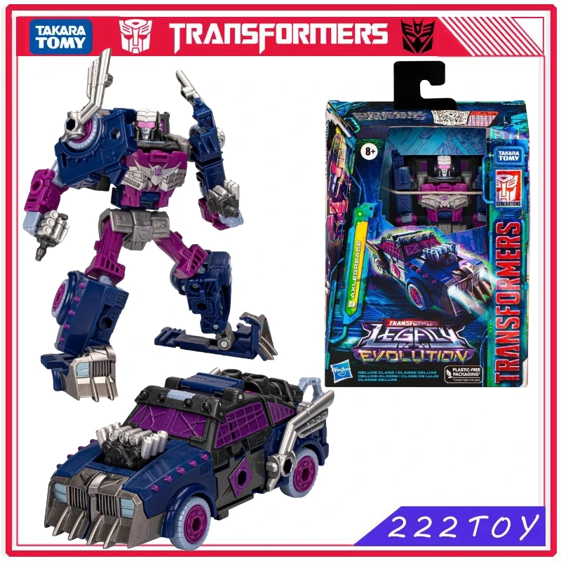 

В наличии Takara Tomy Transformer Toy Legacy Evolution Deluxe Class Axlegrease экшн-фигурка робот подарки хобби аниме фигурки