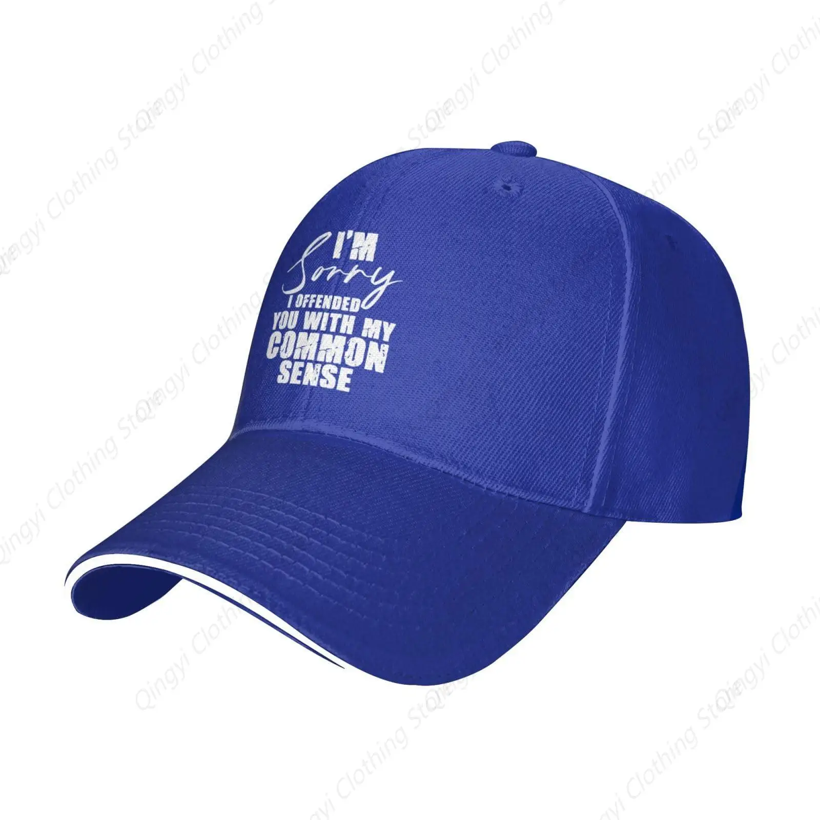 Unisex Baseball Hat I'm Sorry i Offended You with My Common Sense Original Dad Hat Adjustable Casquette Cap Blue