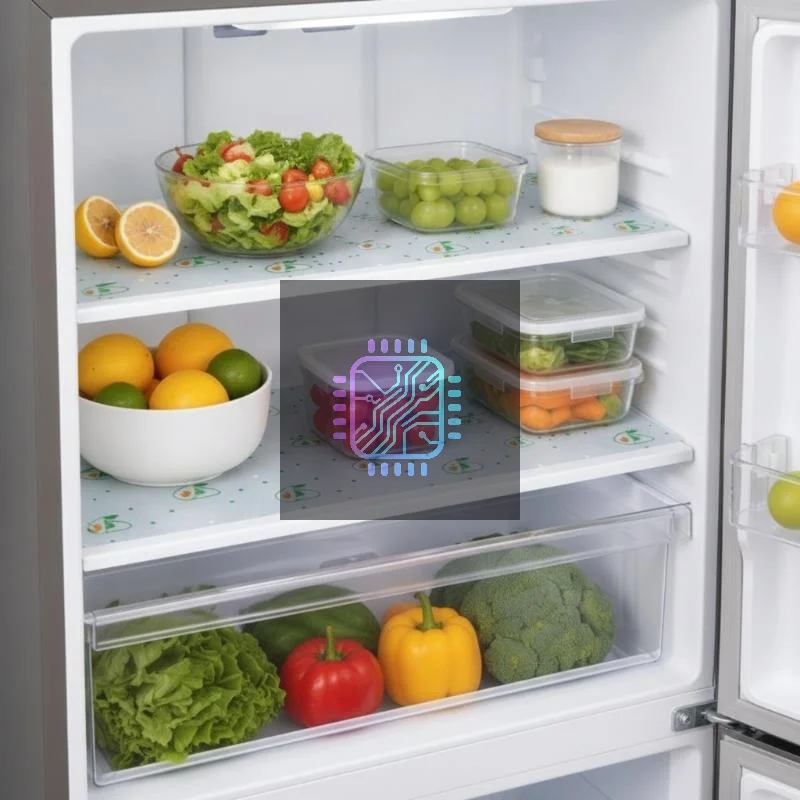 1 Roll Shelf Liner For Kitchen Cabinets EVA Waterproof Fridge Pad Cupboard Mat Easy Placemats Non-Adhesive Drawer Liner
