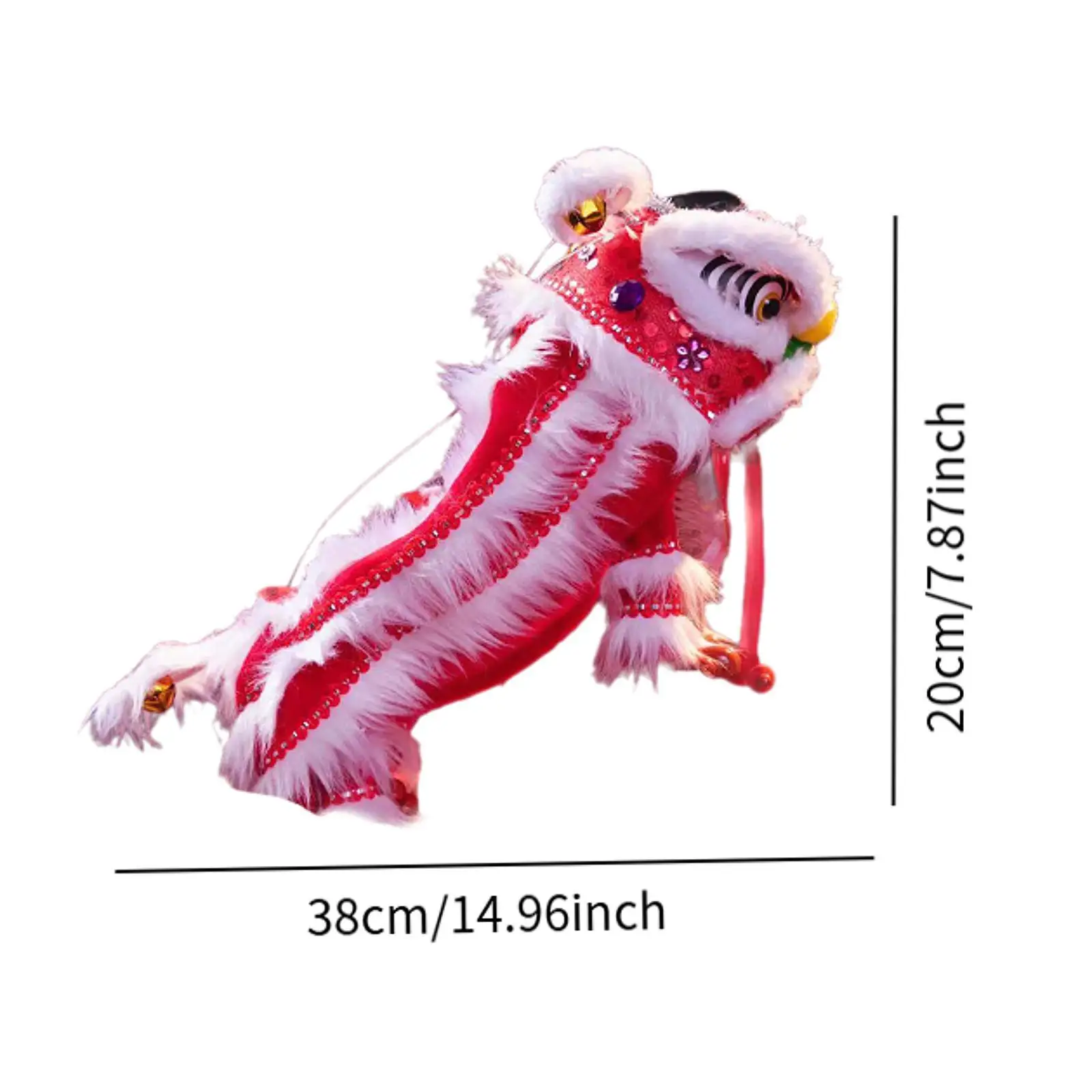 Chinese Marionette Lion Toy,Crafts,2025,Souvenir Handmade Creative Portable Sturdy String Lion Dance Puppet Spring Festival