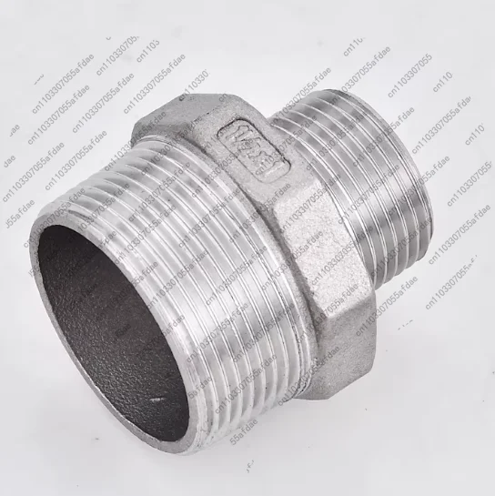 1pc small head 3 points stainless steel outer wire reducing joint variable diameter hexagonal straight through inner connection