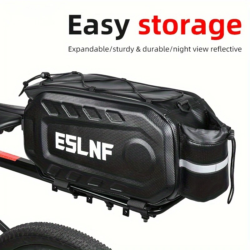 4.49gal Waterproof Bike Bag - Hard Shell, Large Capacity, Detachable Strap For Mountain & Road Bikes