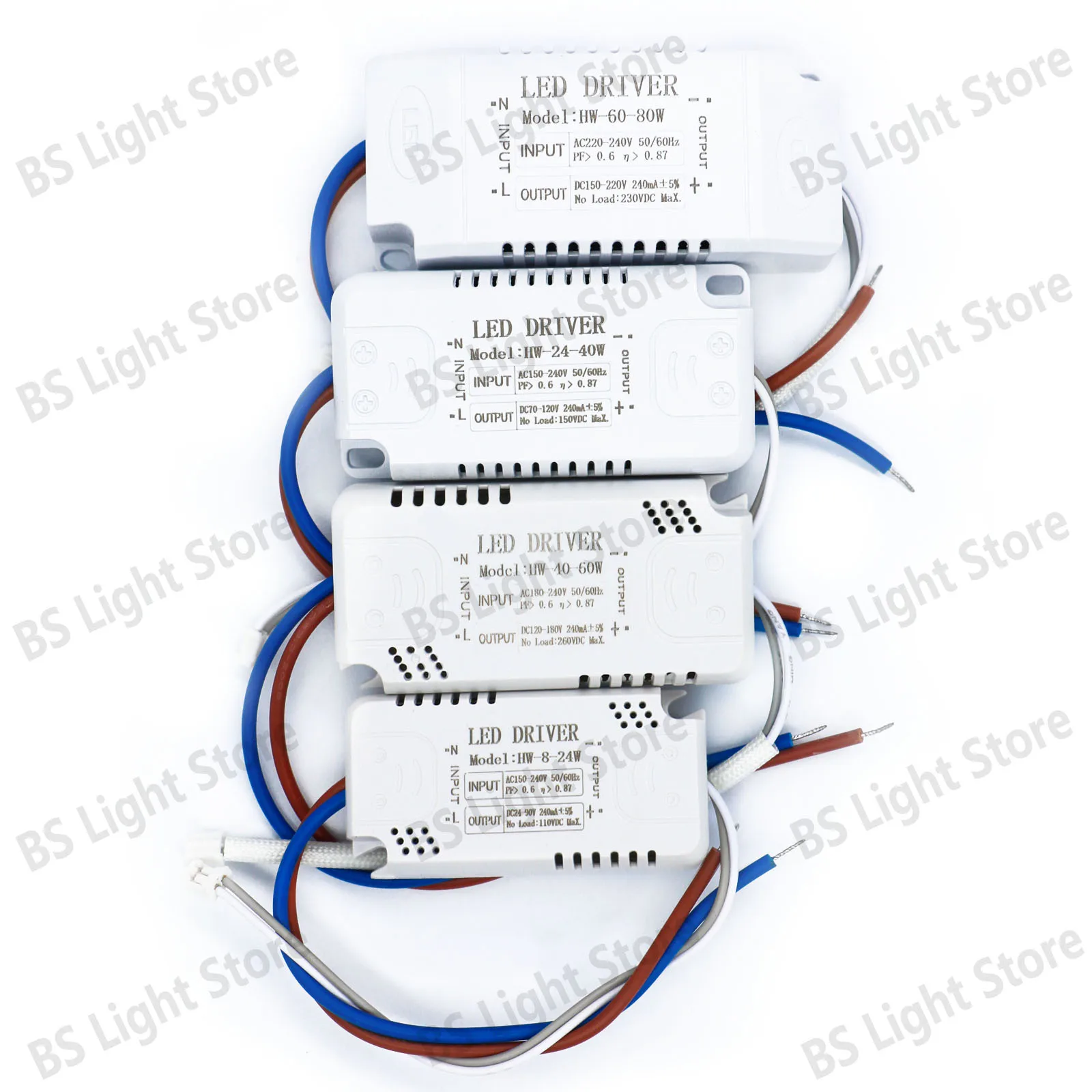 

LED Driver Transformer 220V 24V 60-80W 40-60W 24-40W 8-24W 70V 120V 240mA Lighting Panel Diy For Light driver para luces led-HW