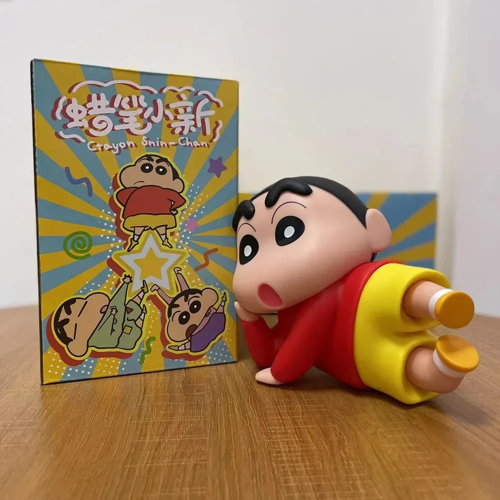 

15-22 см Crayon Shin-Chan Xiaobai Аниме фигурки виниловые кавайные куклы игрушки модель шарниры передвижной шкаф рождественские подарки на день рождения