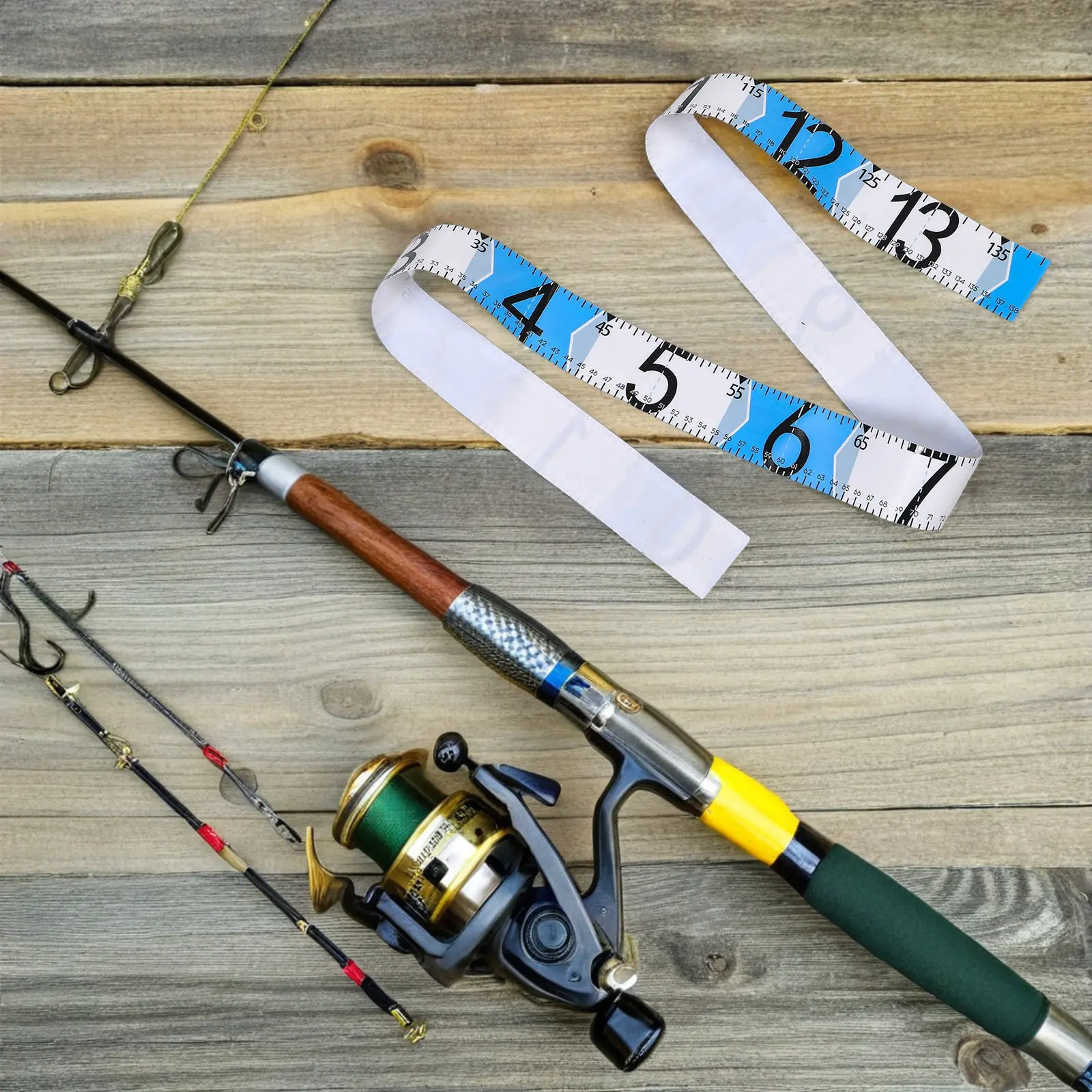 Portable Fish Measuring Tape 1 Piece Waterproof Outdoor Fishing Tool with Clear Graduations for Catch and Release Fast Dry