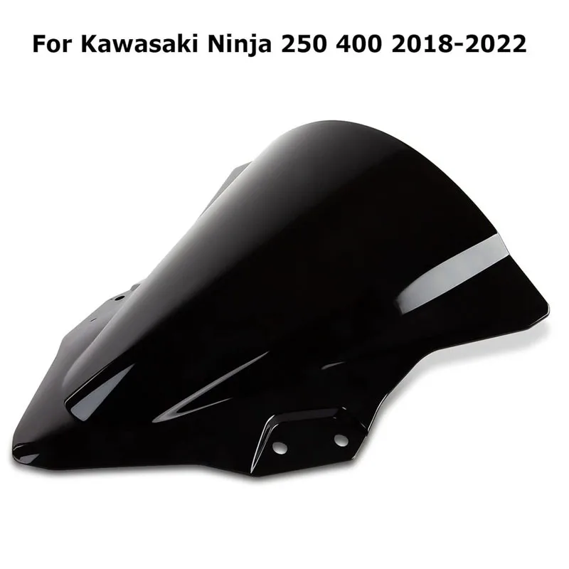 

Motorcycle Windshield for Kawasaki Ninja 250 400 EX400 2018-2022 Double Bubble Windscreen Fairing Motosport Accessories