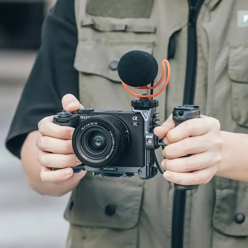 FALCAM F22 F38 F50 Quick Release Bottom Plate Camera L Bracket Camera Cage FOR SONY A7CII