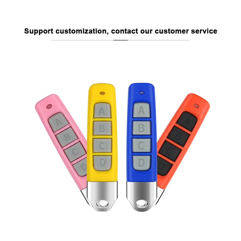 4CH Remote Control 433MHz Car Key Garage Door Gate Opener Remote Control Duplicator Clone Cloning Code 4-Button Transmitter