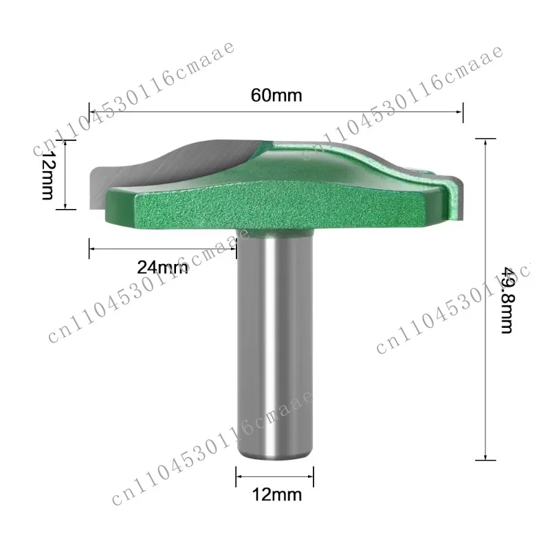 1PC 12mm shank raised panel router drill bit, new concave-convex face panel door with rear cutter