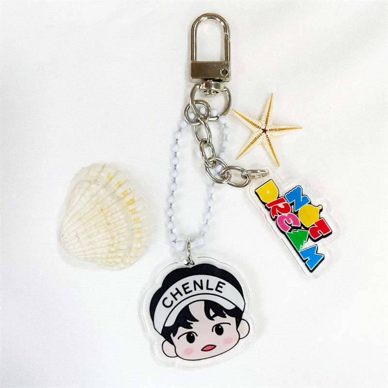 Kpop Keyring NTDREAM Candy Cartoon Member Double Sides Acrylic Keychain Pendant Jaemin Renjun Mark Bag Accesssories Fans Gift