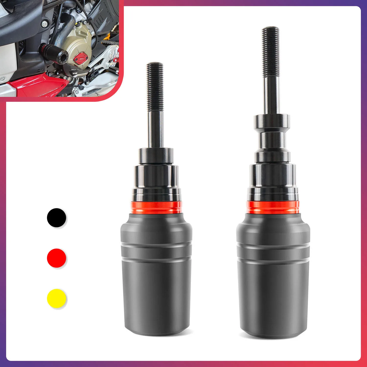 

Motorcycle Accessories Refit Frame Sliders Anti Crash Caps For Ducati StreetfighterV4 Streetfighter V4 2020 2021 2022 2023