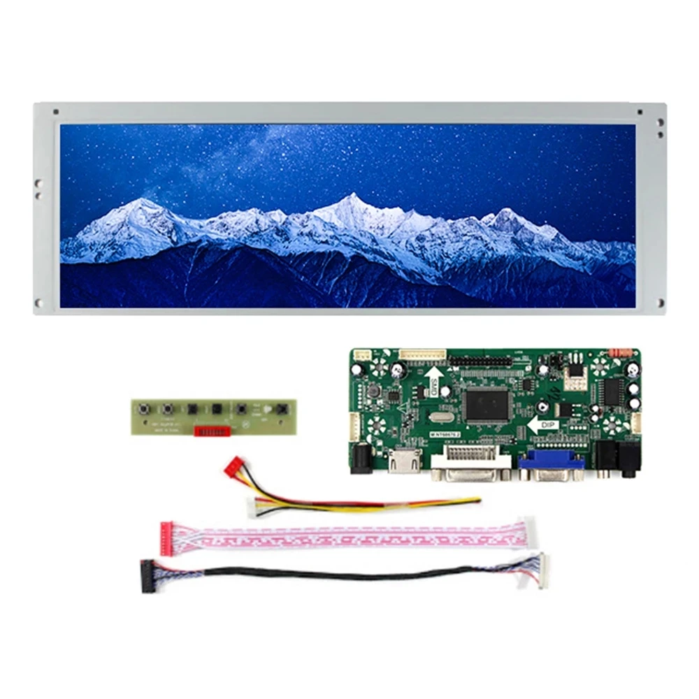 New Original LTA149B780F M.NT68676 HDMI+DVI+VGA Contorller Board Monitor With 14.9inch 1280*390 LCD LED Screen Replacement Panel