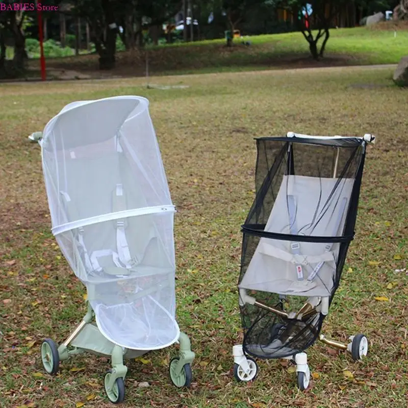 يوفر C9GB Universal Baby Strollers Netting For Pram and Travel Crib حماية 360 درجة مع نسيج شبكة