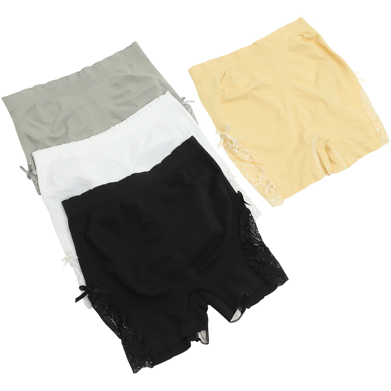 

4 PCS Safety Pants Black Shorts Women Panties Summer Lace Lady Underwear Ladies