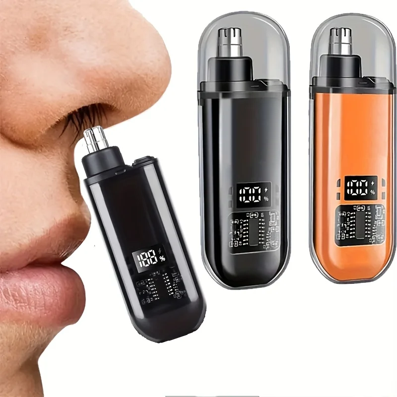Rechargeable Nose Hair Trimmer and Facial Hair Remover for Men Nose Hair Shaver for Nasal Clearance - Portable Grooming Tool For